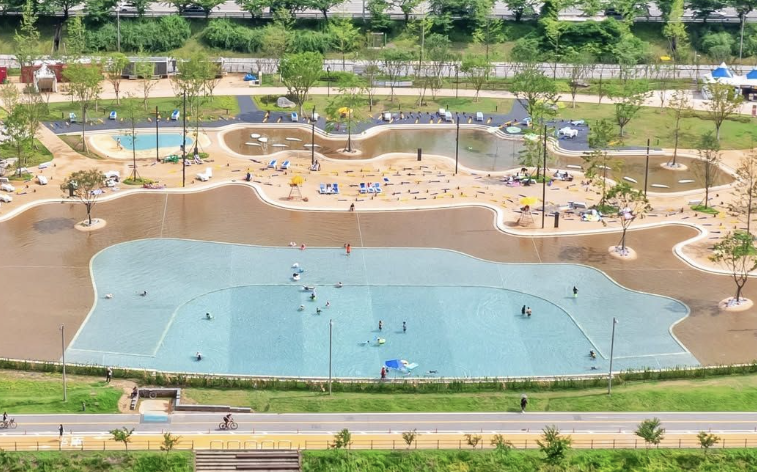 잠실 한강공원 수영장 이미지