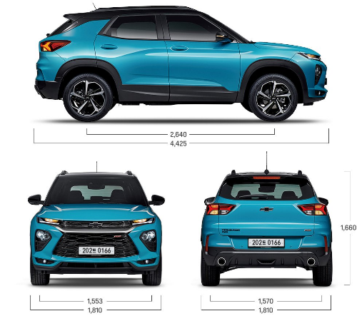 쉐보레-트레일블레이저-차량-크기