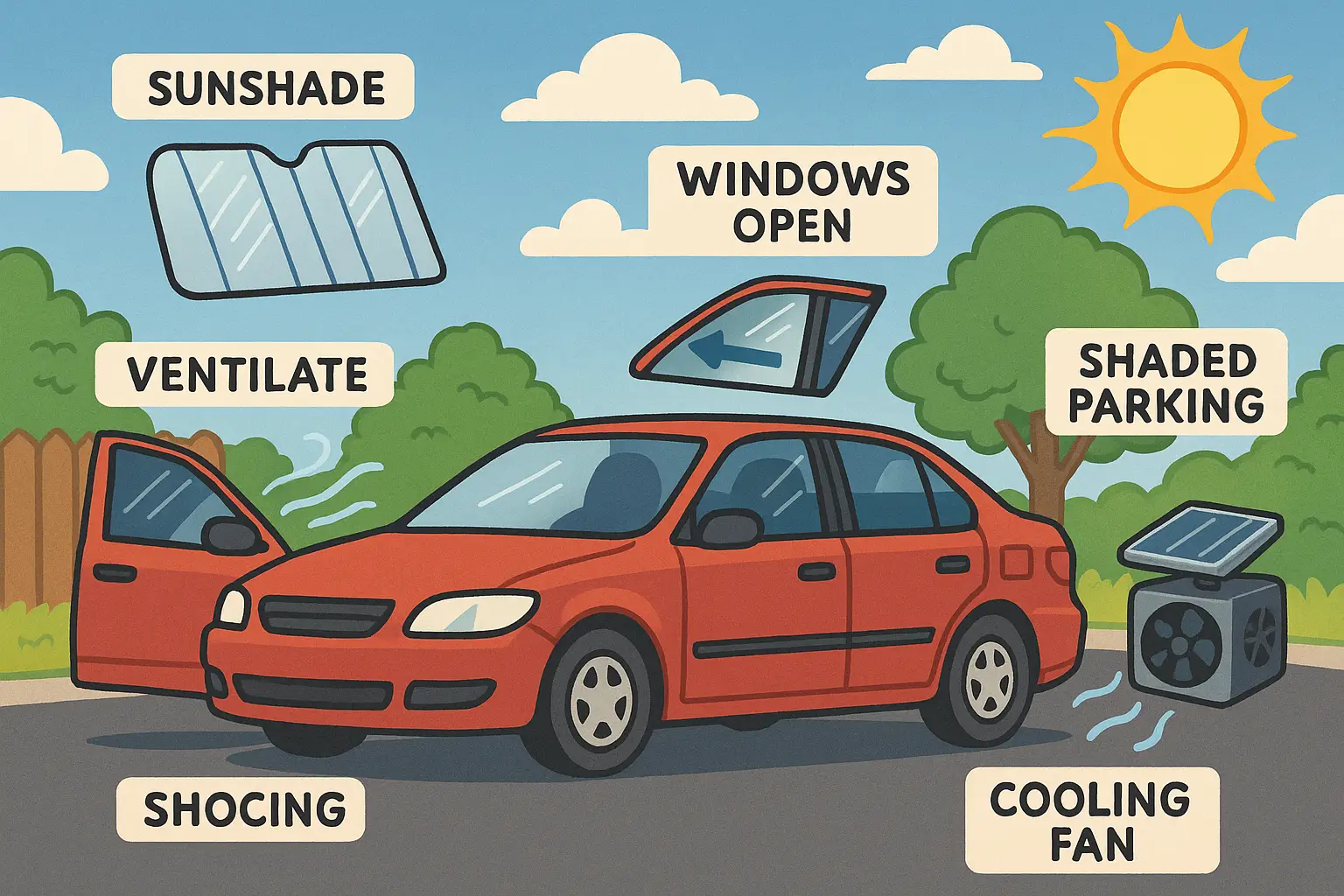 차 안 온도 상승을 막는 효과적인 방법