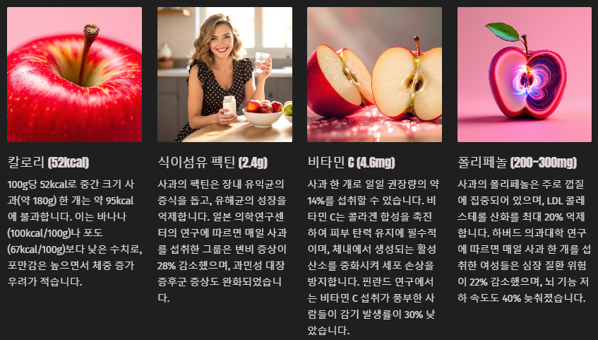 사과의 영양소