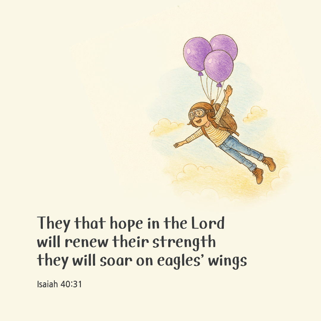 They that hope in the Lord will renew their strength, they will soar on eagles&rsquo; wings. (Isaiah 40:31) by pieonane Daily Bible quote image