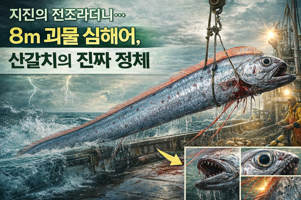 8m 산갈치, 지진 전조 아닌 진짜 정체