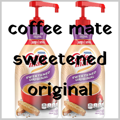 coffee mate sweetened original