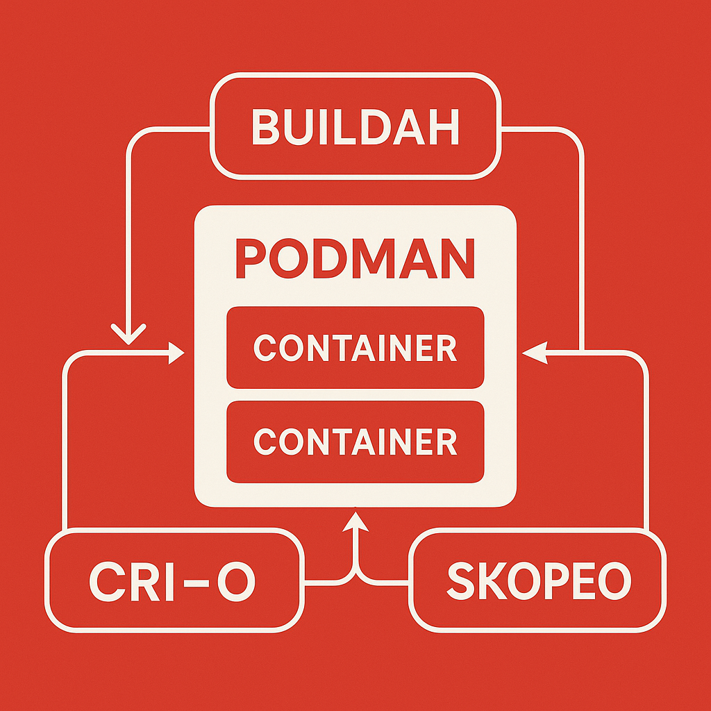 Podman 생태계 다이어그램