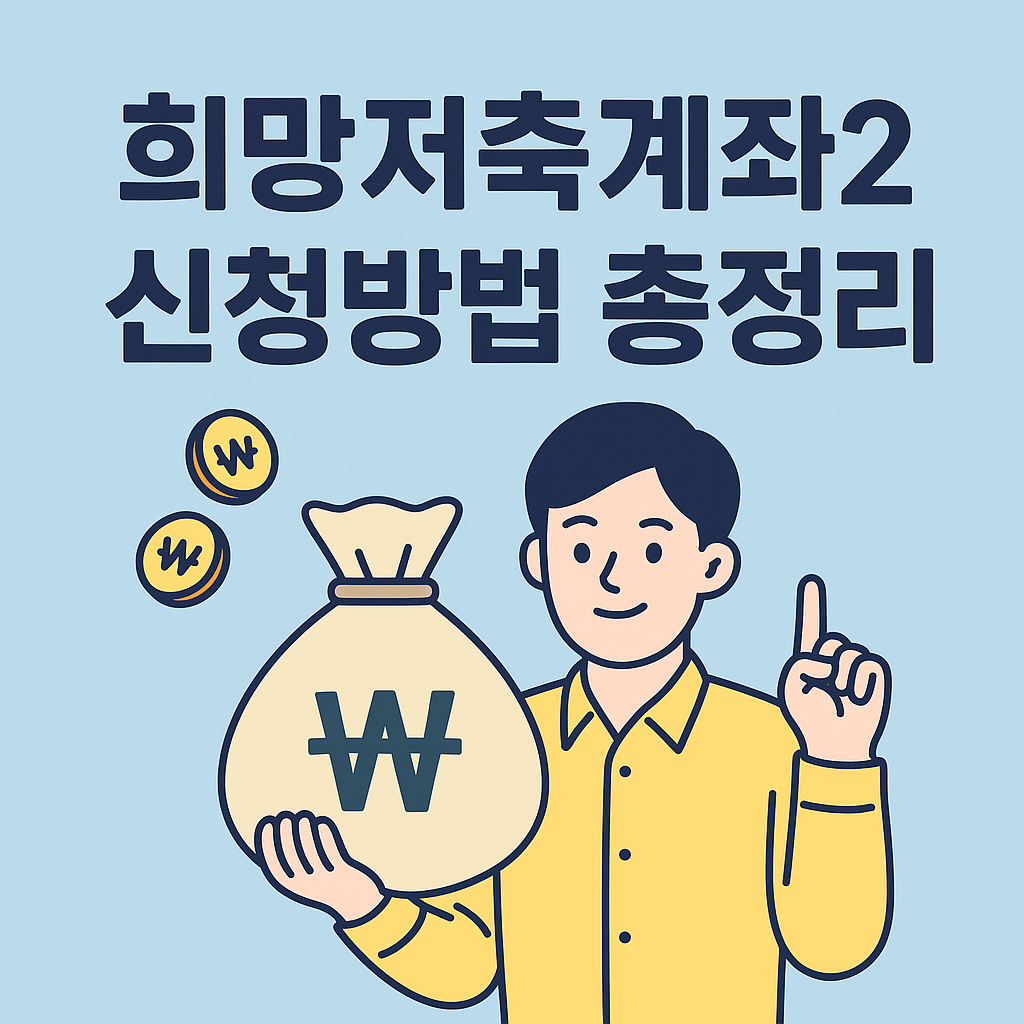 희망저축계좌2 신청방법·조건·서류·신청기간 3분 요약(2025년)