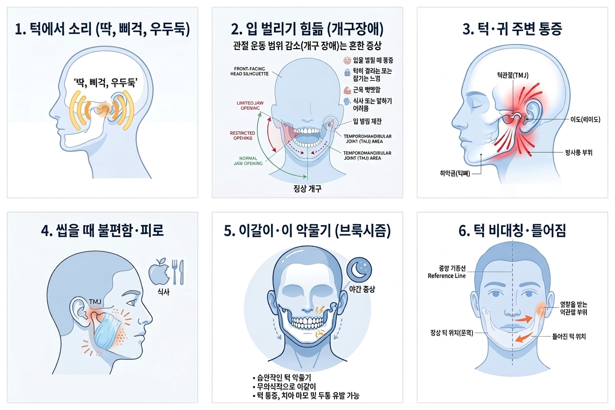턱관절 장애(TMJ) 증상 7가지 ✓체크리스트