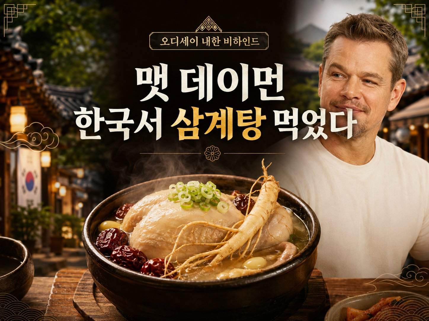 맷 데이먼 삼계탕 어디서 먹었나｜오디세이 내한 비하인드