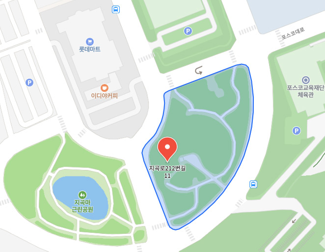 경상북도 포항시 지곡파크골프장 소개