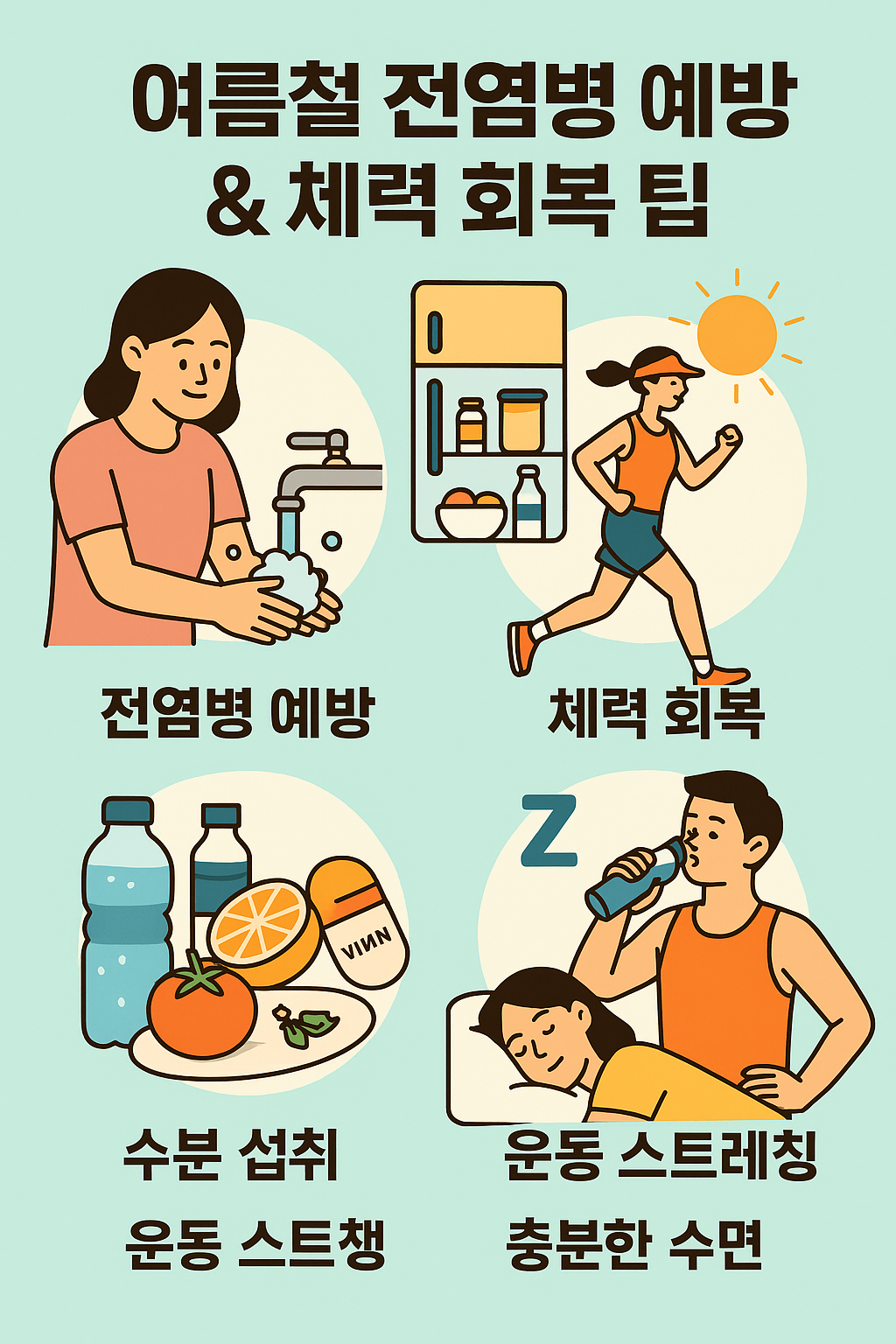 여름철 전염병 관련 사진