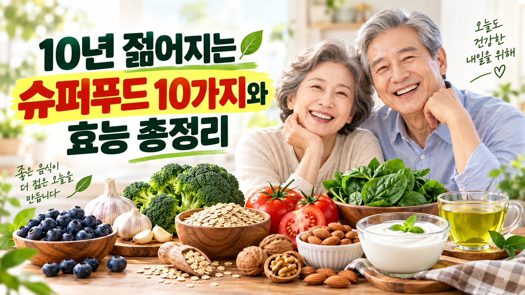 10년 젊어지는 슈퍼푸드 10가지와 효능 총정리