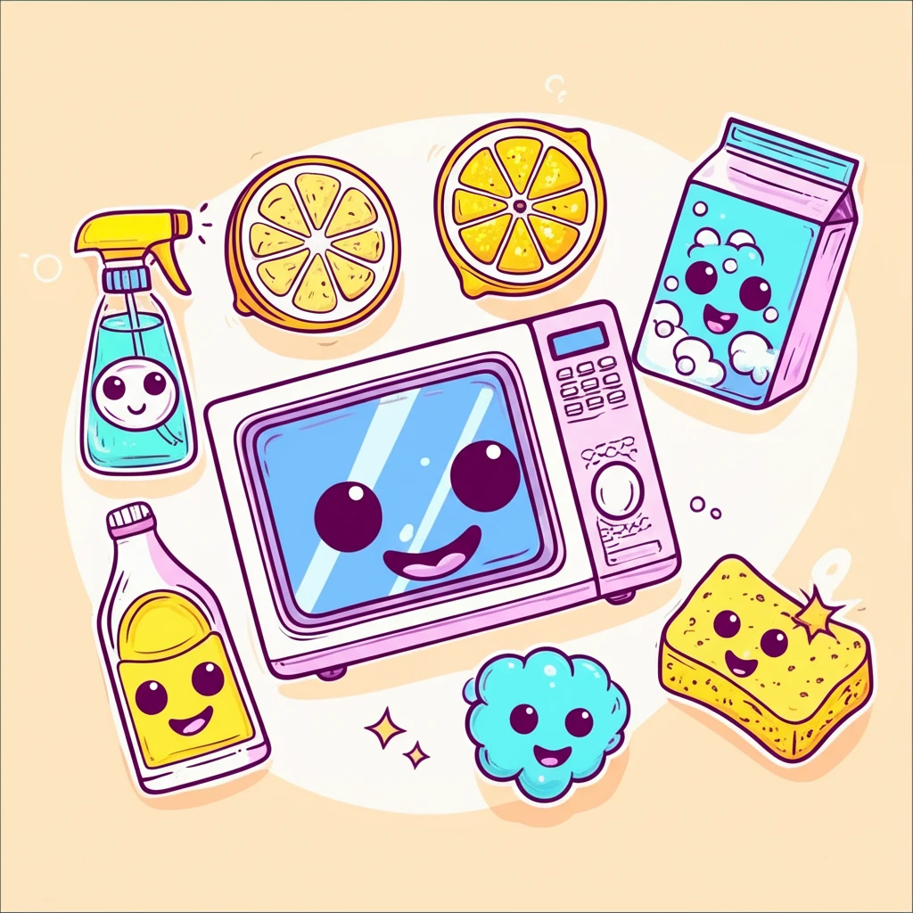 초간단 전자레인지 청소 꿀팁: 주방 ..