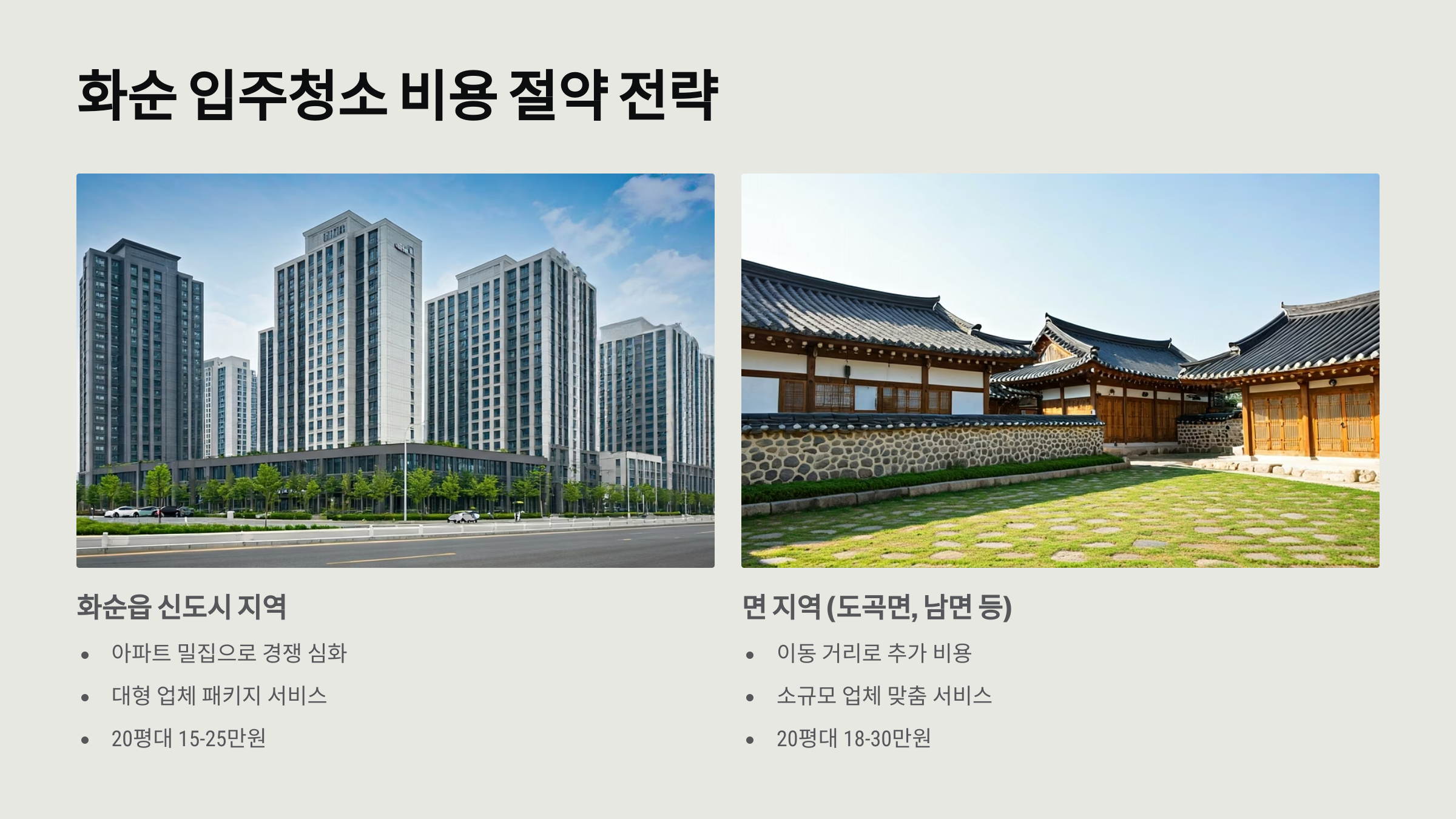 화순 입주청소 업체 비용 절약