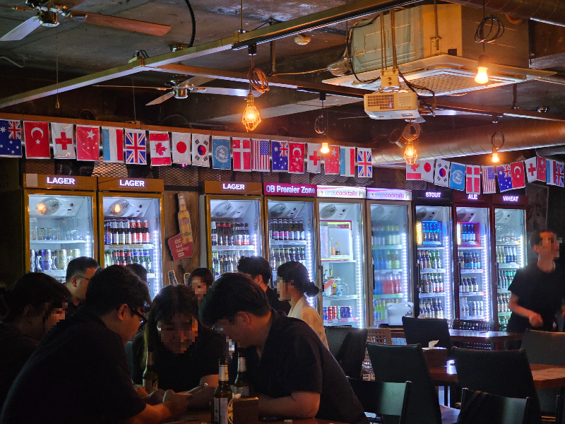 맥주창고 냉장고 모습