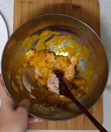 단호박과 닭가슴살