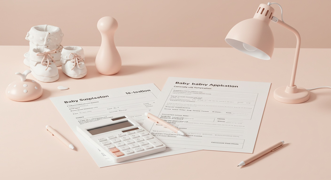 행복한 한국 가족이 아기와 함께 미소짓는 모습, 따뜻한 가정 분위기