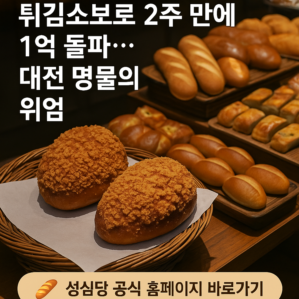 성심당이 또 해냈다! 튀김소보로 2주 만에 1억 돌파