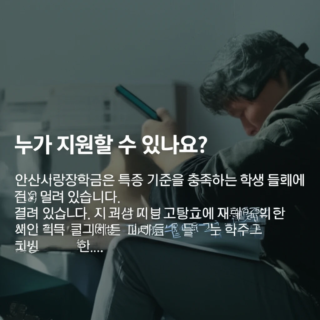 2025 안산사랑장학금 대부고생 필수..