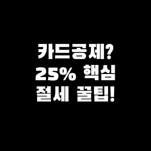 연말정산 신용카드 공제 놓치지 않는 ..