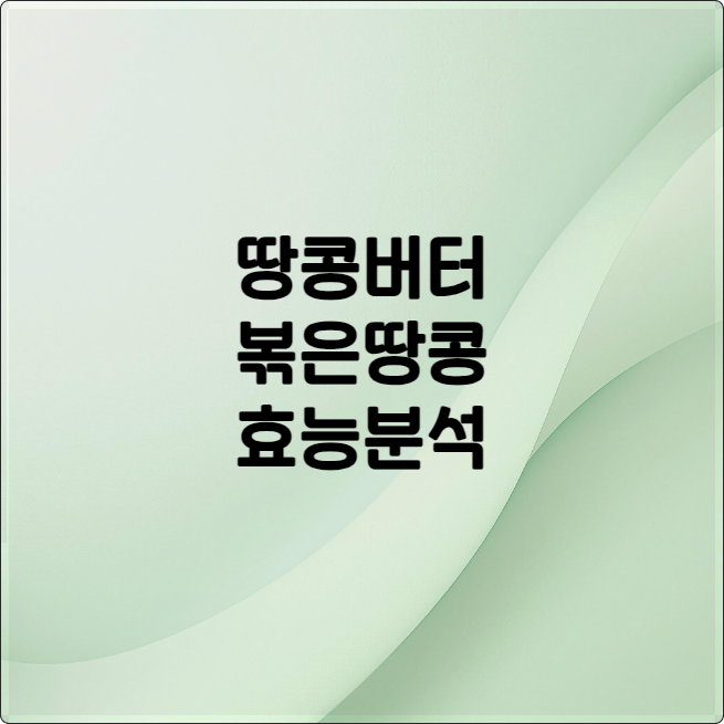 땅콩 효능