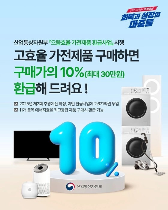 으뜸효율 가전제품 환급사업