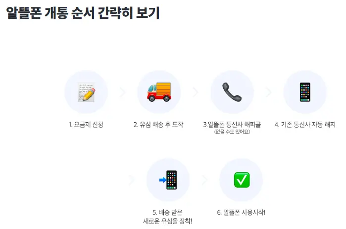 알뜰폰-개통순서