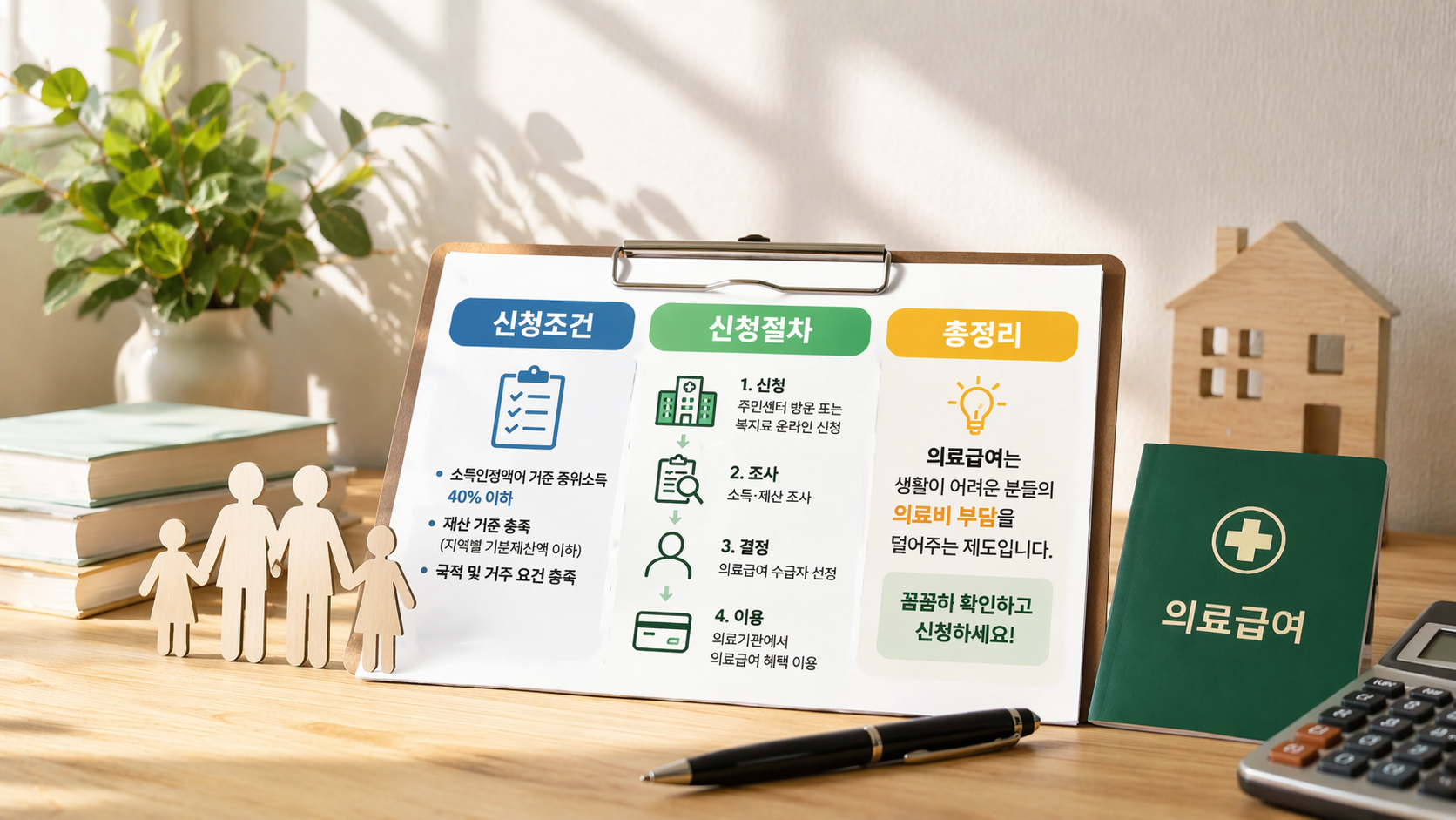 의료급여 신청조건, 신청절차 총정리 자녀가 있어도 받을 수 있을까?