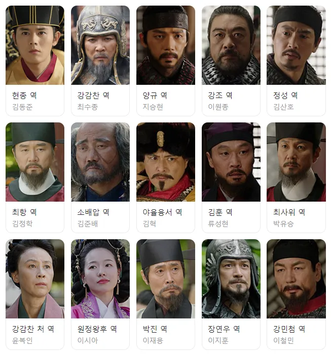 고려거란전쟁-등장인물