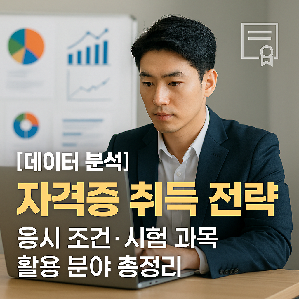 [데이터 분석] 자격증 취득 전략 ｜ 응시 조건&middot;시험 과목&middot;활용 분야 총정리