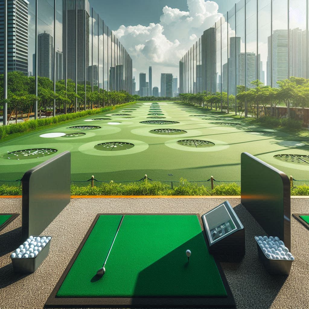 실외골프연습장 배경