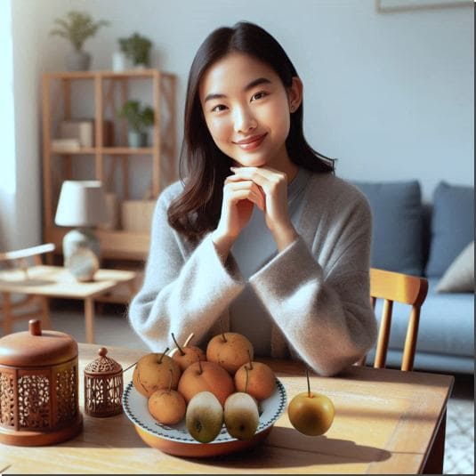 돌배 먹는 법
