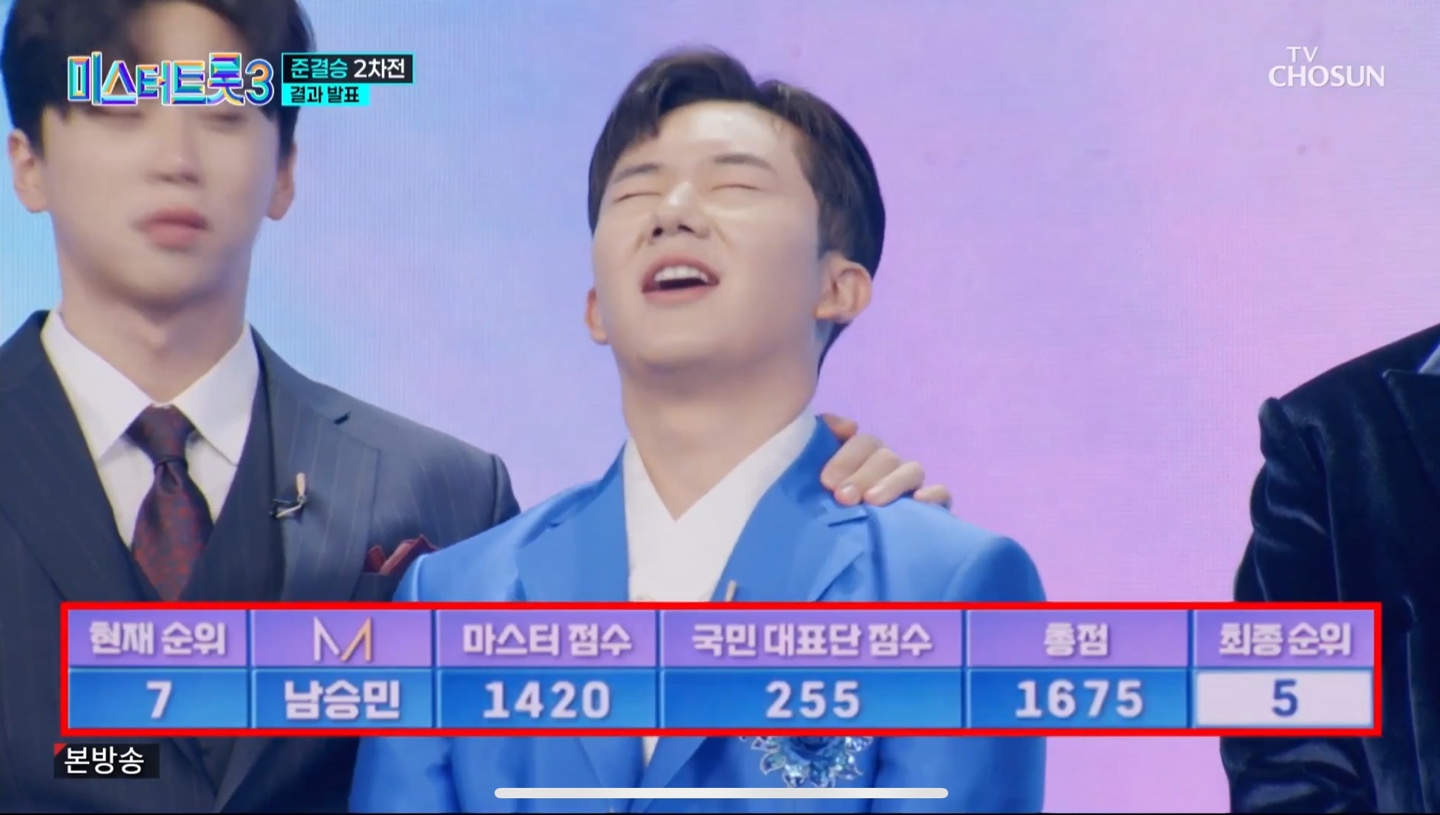 미스터트롯3 준결승 2차전 결과