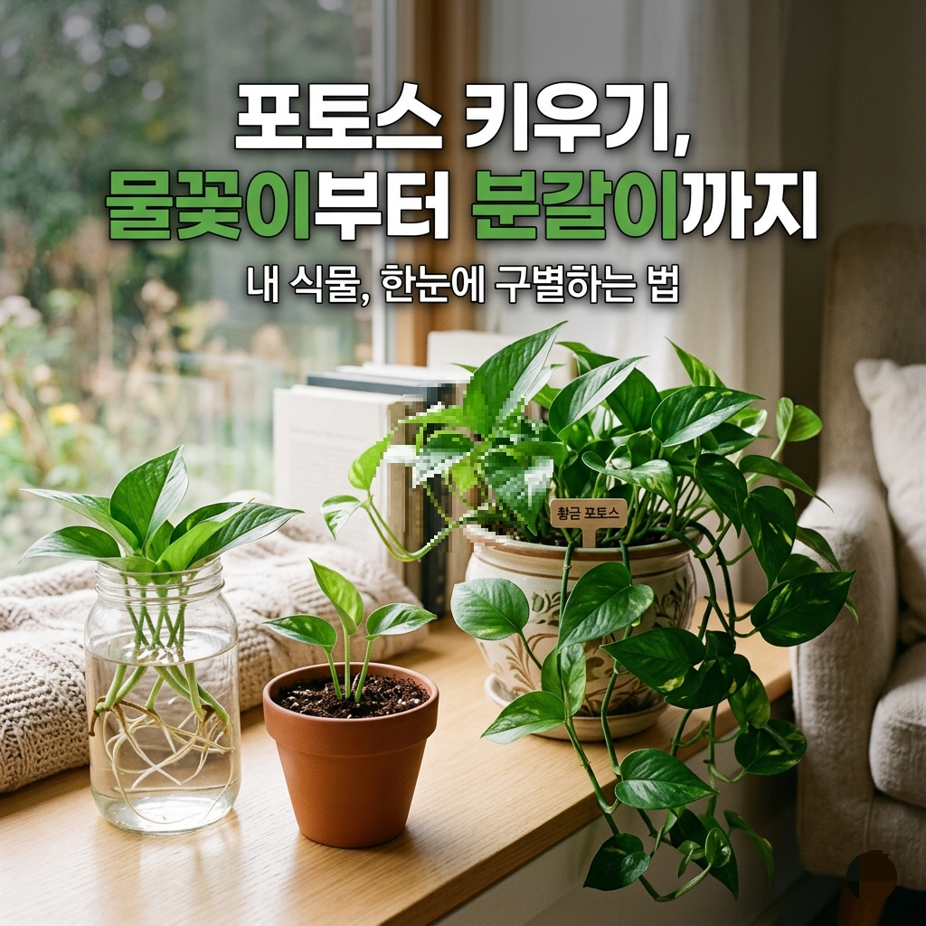 포토스 키우기, 물꽂이부터 분갈이까지