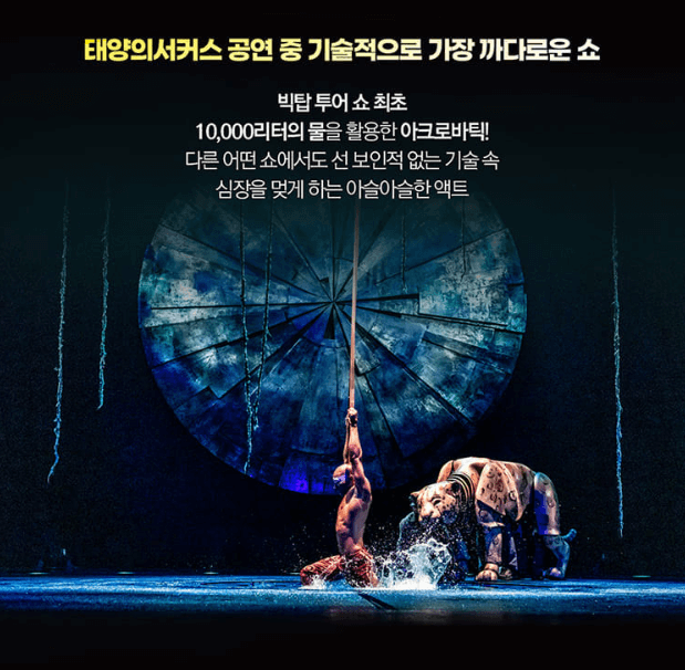 태양의 서커스 루치아 부산 공연 좌석 예매 꿀팁