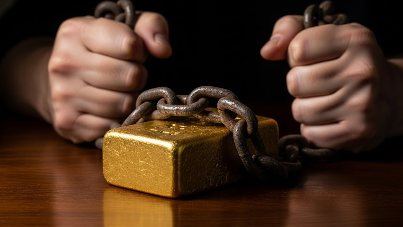 부동산 채무와 함께 증여되는 부담부 증여의 개념을 시각화한 상징적 이미지