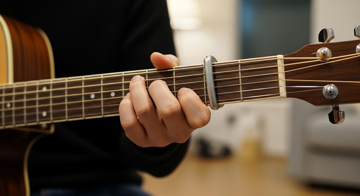 기타 A코드 운지법