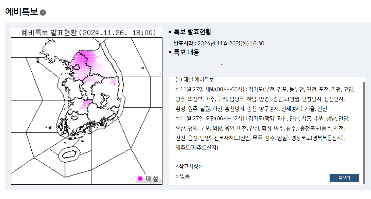예비특보