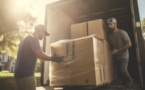 용달이사하는 모습