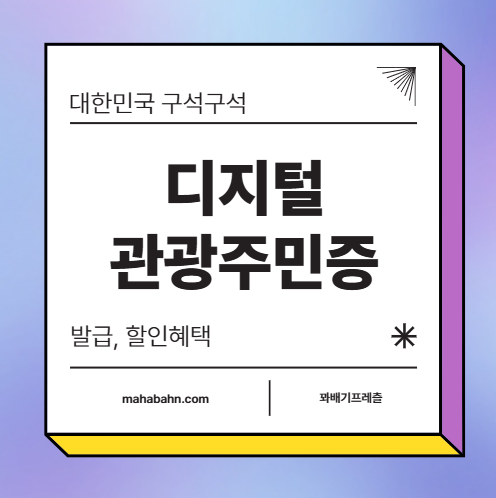디지털 관광주민증