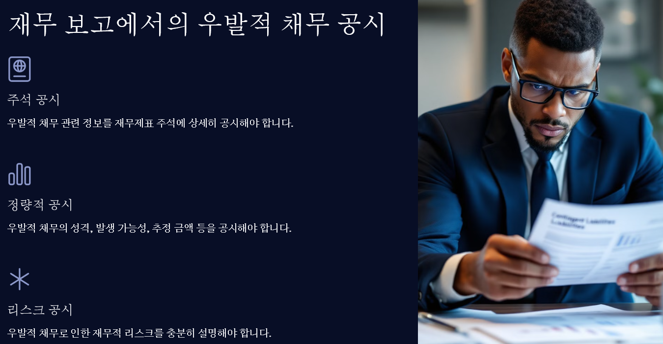 재무 보고에서의 우발적 채무 공시