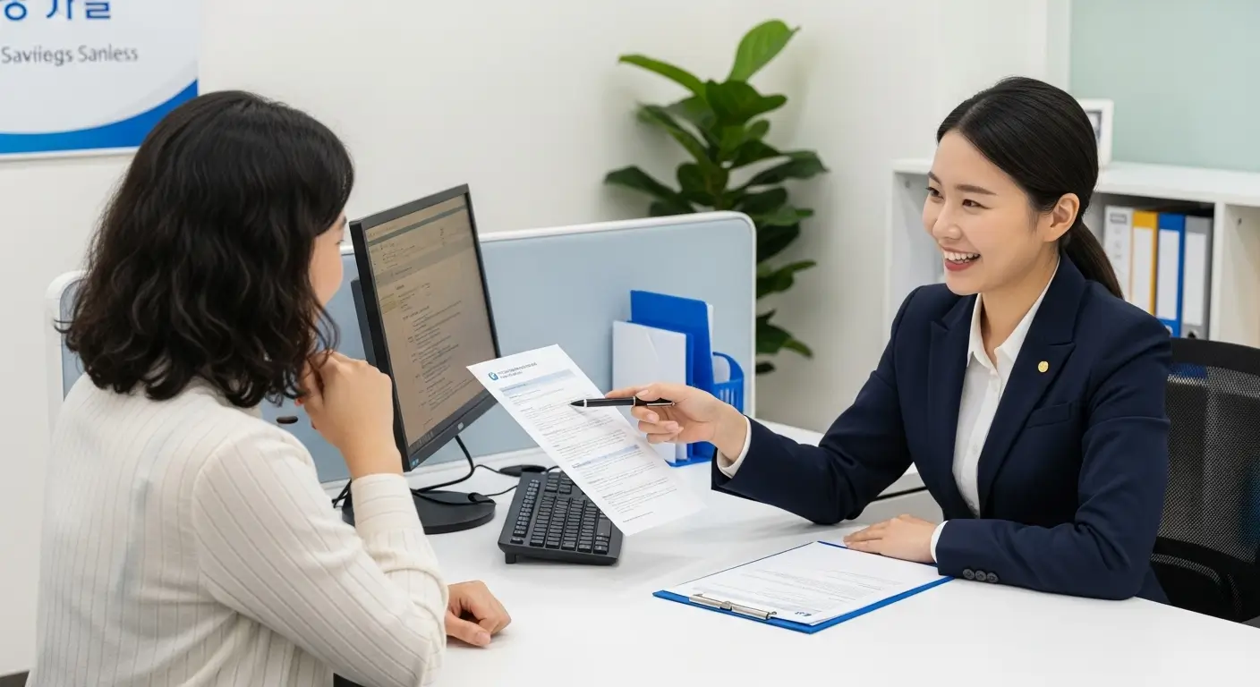 한 외국인 고객이 2금융권 전문 대출 상담사와 11 상담을 통해 성공적으로 대출 한도를 확인하는 모습