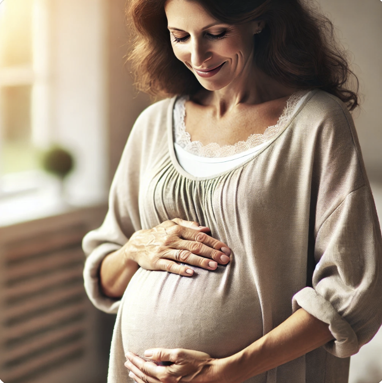 40대 여성의 임신한 모습