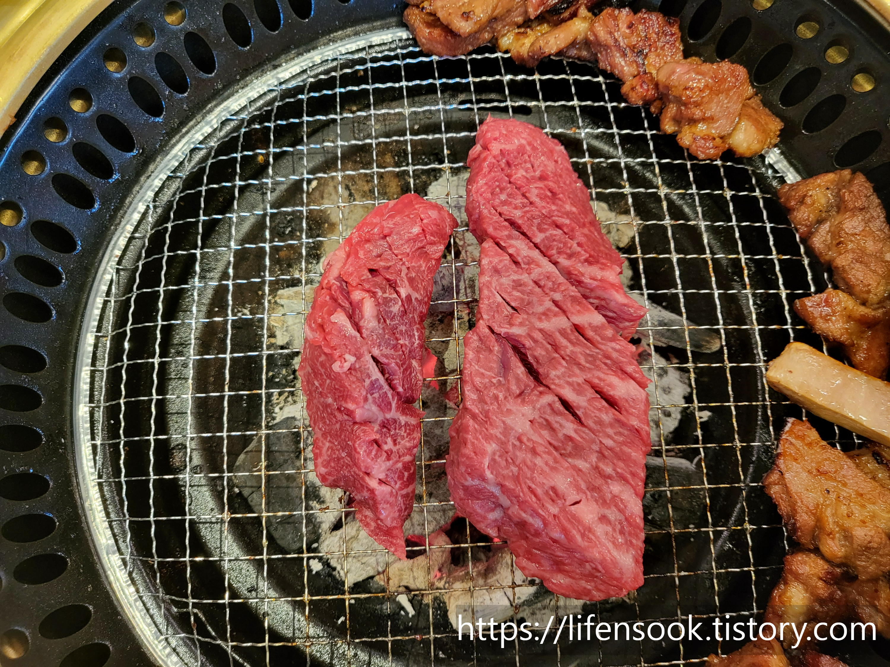강강술래 청담점 한우 꽃살