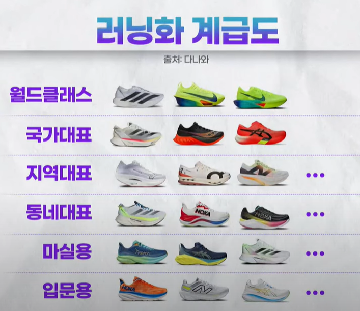 런닝화 계급도 나이키 아디다스 여자 런닝화 추천 TOP5