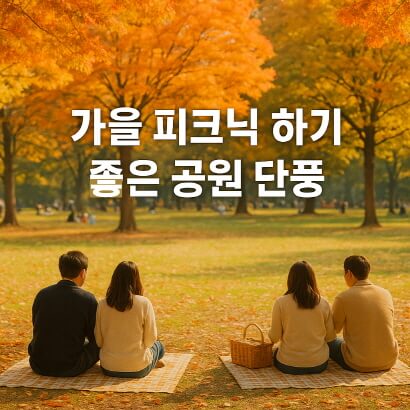 가을 피크닉 하기 좋은 공원 단풍 명소 BEST 7 : 도심 속 단풍 감성 여행