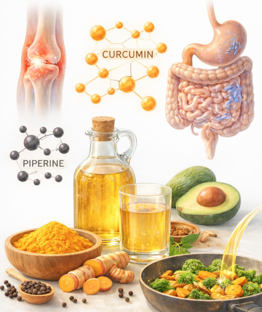 강황의 가치와 항염 작용 관련 사진