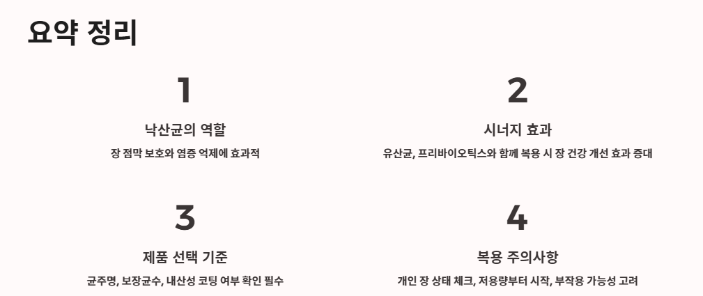 낙산균 효능, 유산균 차이, 프로바이오틱스 조합 총정리