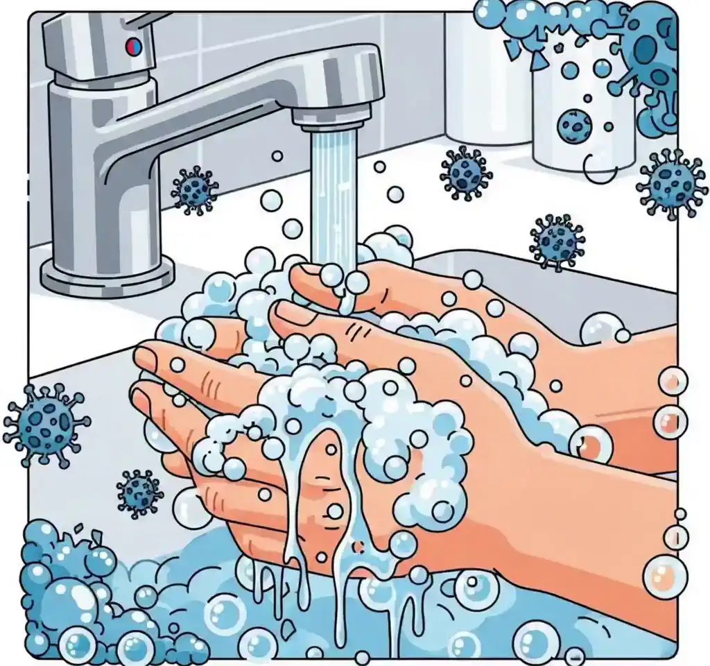 손 씻는 위생 행동