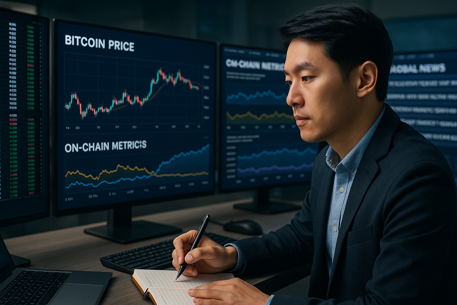 비트코인 차트와 온체인 지표 검토