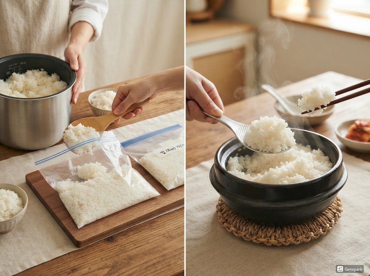 냉동밥 맛있게 먹기 (냉동 보관, 수분 유지, 해동 방법)