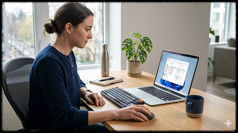 휴지통에서 삭제된 파일을 복원하는 모습